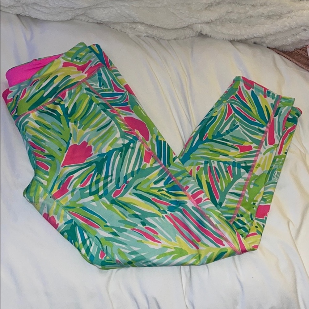 Lilly Pulitzer Tiki Pink/Royal Lime Leggings